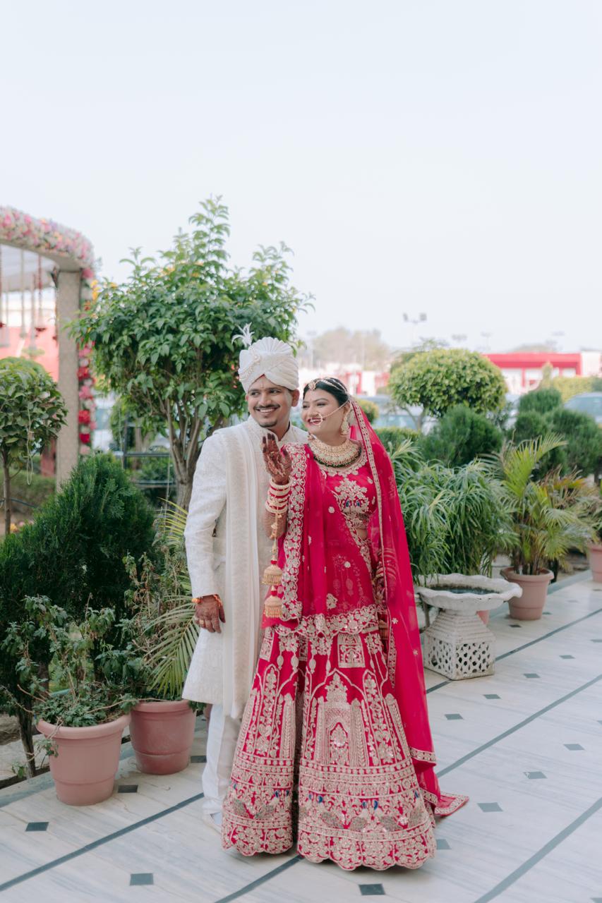 Candid wedding moment