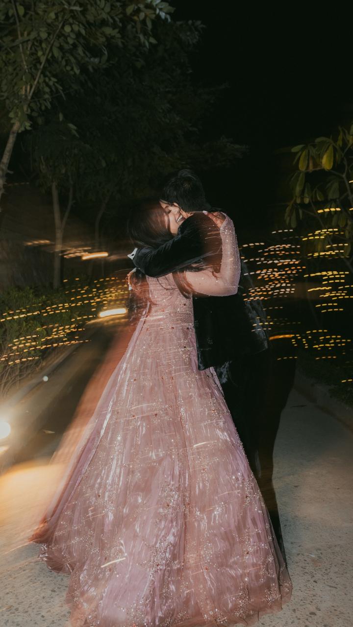 Candid wedding moment